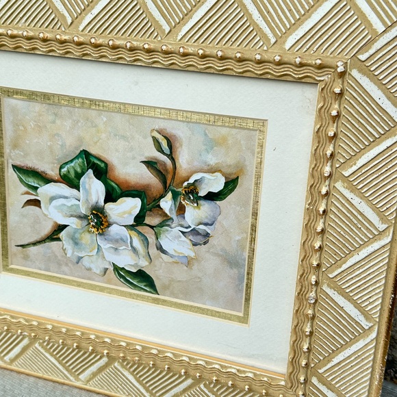 Crystal Art Gallery Framed wall picture magnolia print - Picture 4 of 10
